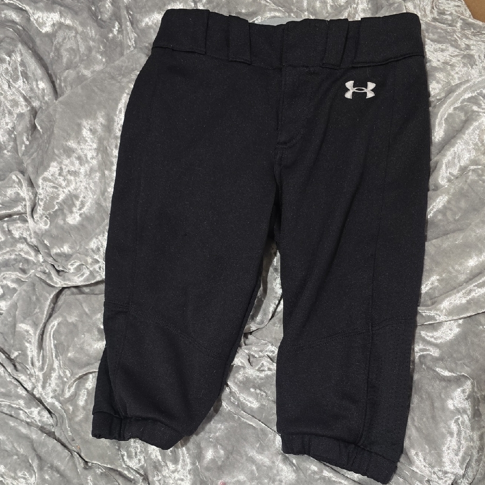Under Armour Kids Black Joggers with Logo